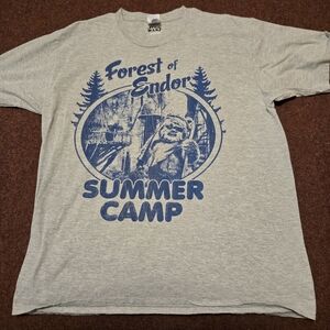 Star Wars Forest Of Endor Summer Camp TShirt Men's Size XL